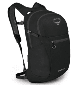 a small black backpack
